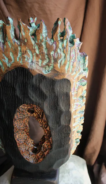 Зображення "Pulsar" від Andrii Hunka, розмір: 46*24*9.5, матеріали: Дерево, акрил, натуральне масло, медіум: Скульптура, місто: Львів , серія: Universe, ціна: $400 Фото 6 з 8.