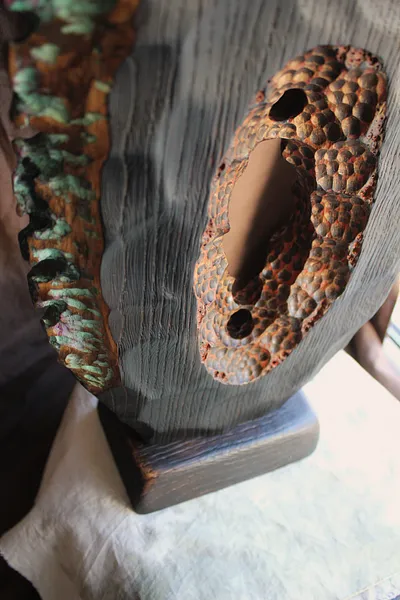 Зображення "Pulsar" від Andrii Hunka, розмір: 46*24*9.5, матеріали: Дерево, акрил, натуральне масло, медіум: Скульптура, місто: Львів , серія: Universe, ціна: $400 Фото 7 з 8.