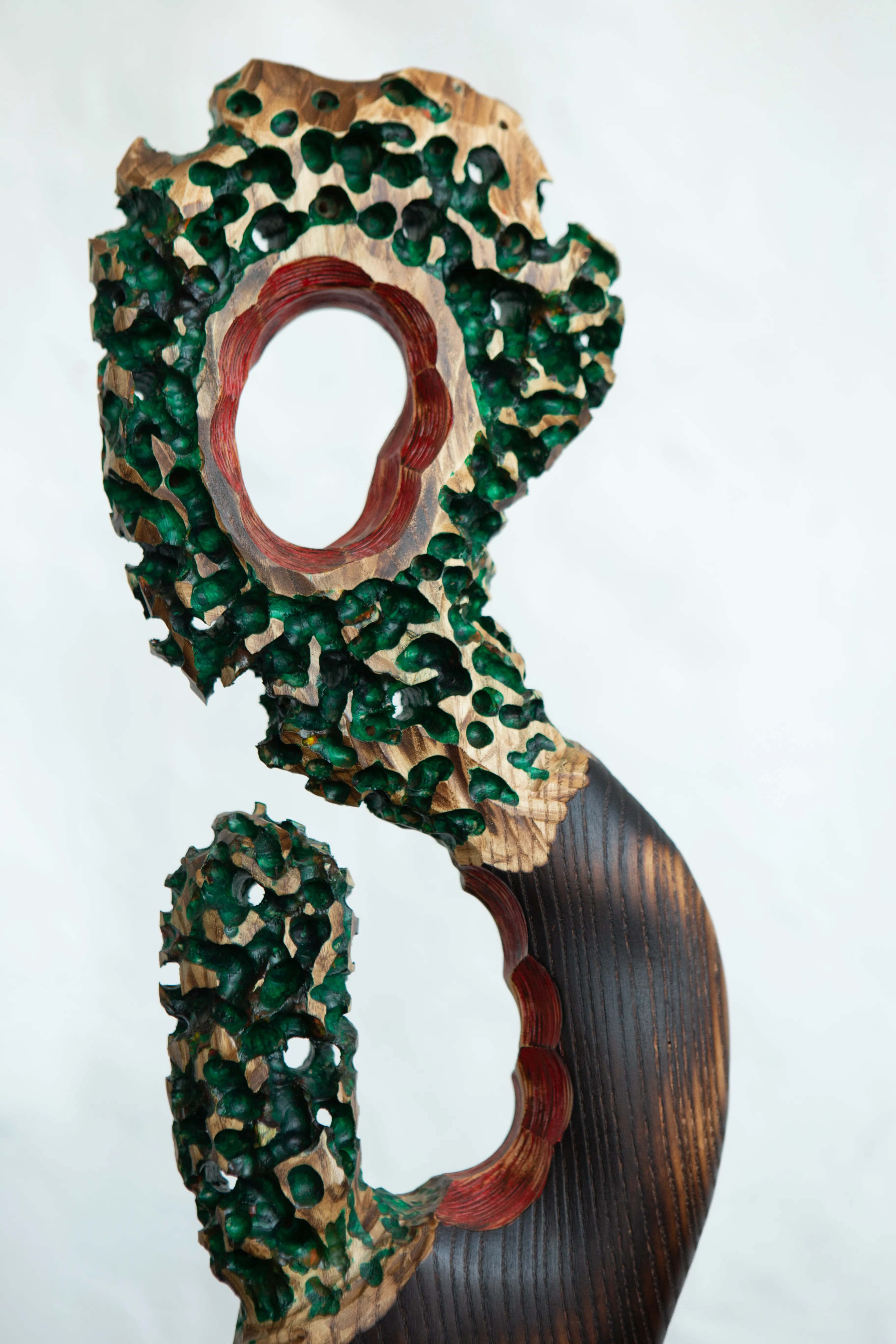 Зображення "Гіперборея" від Andrii Hunka, розмір: 67*19*10cm, матеріали: Дерево, акрил, масло, медіум: Скульптура, місто: Львів Фото 4 з 8.