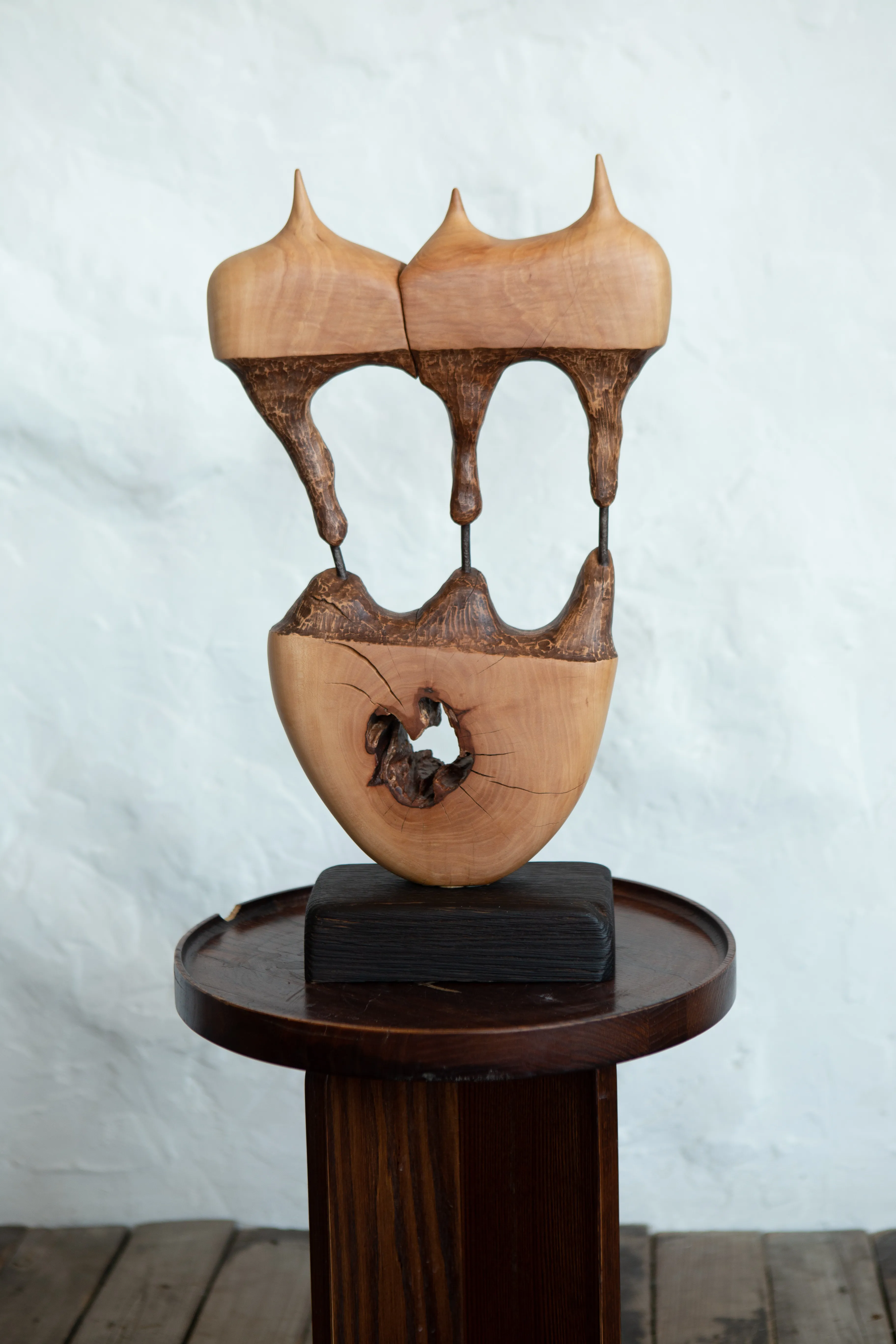 Image of Ерос та Танатос  by Andrii Hunka, size: 56*39*17, made of Дерево, метал, масло, Скульптура medium, from Львів  Photo 3 of 6.