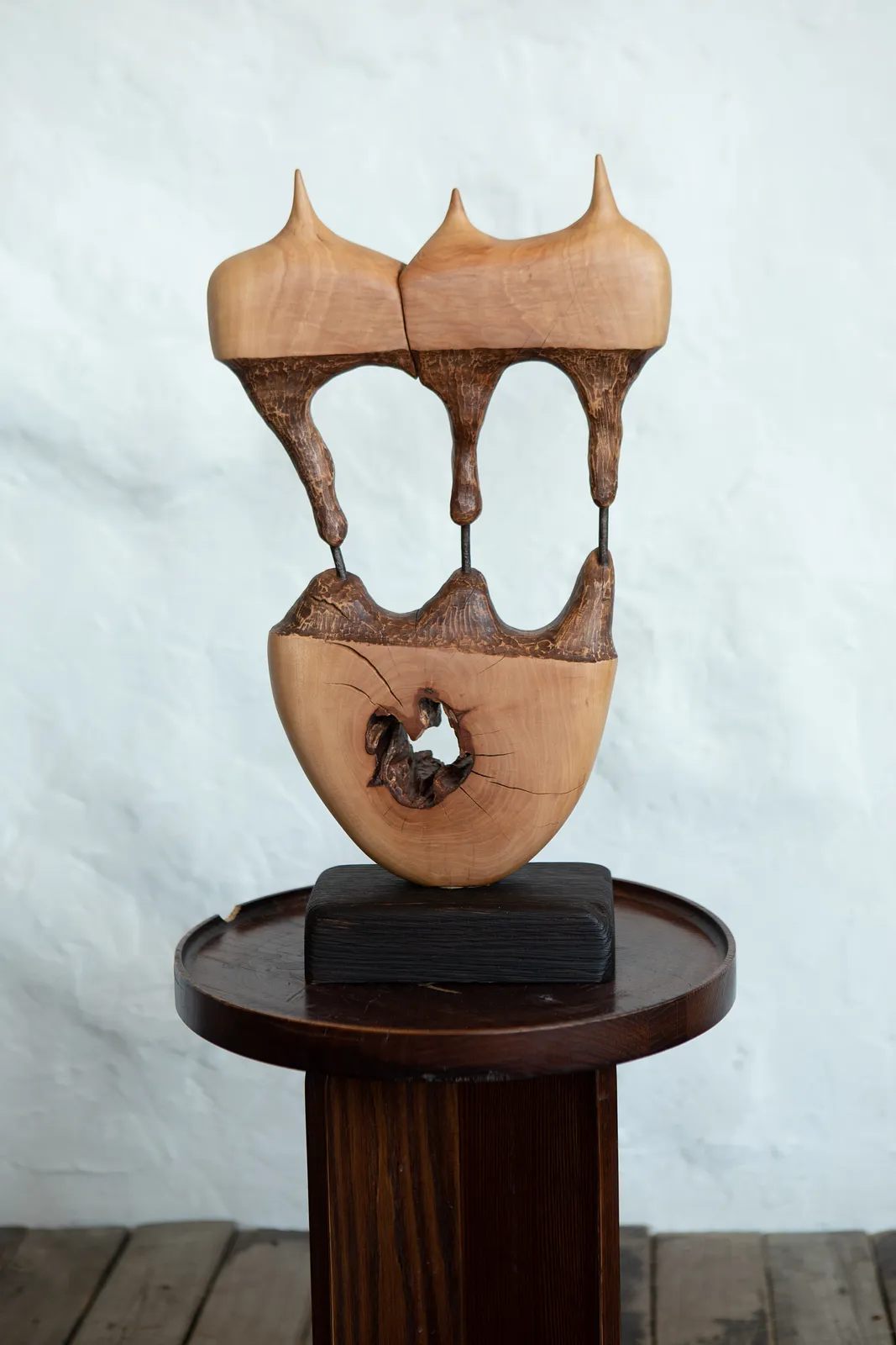 Image of Ерос та Танатос  by Andrii Hunka, size: 56*39*17, made of Дерево, метал, масло, Скульптура medium, from Львів  Photo 3 of 6.