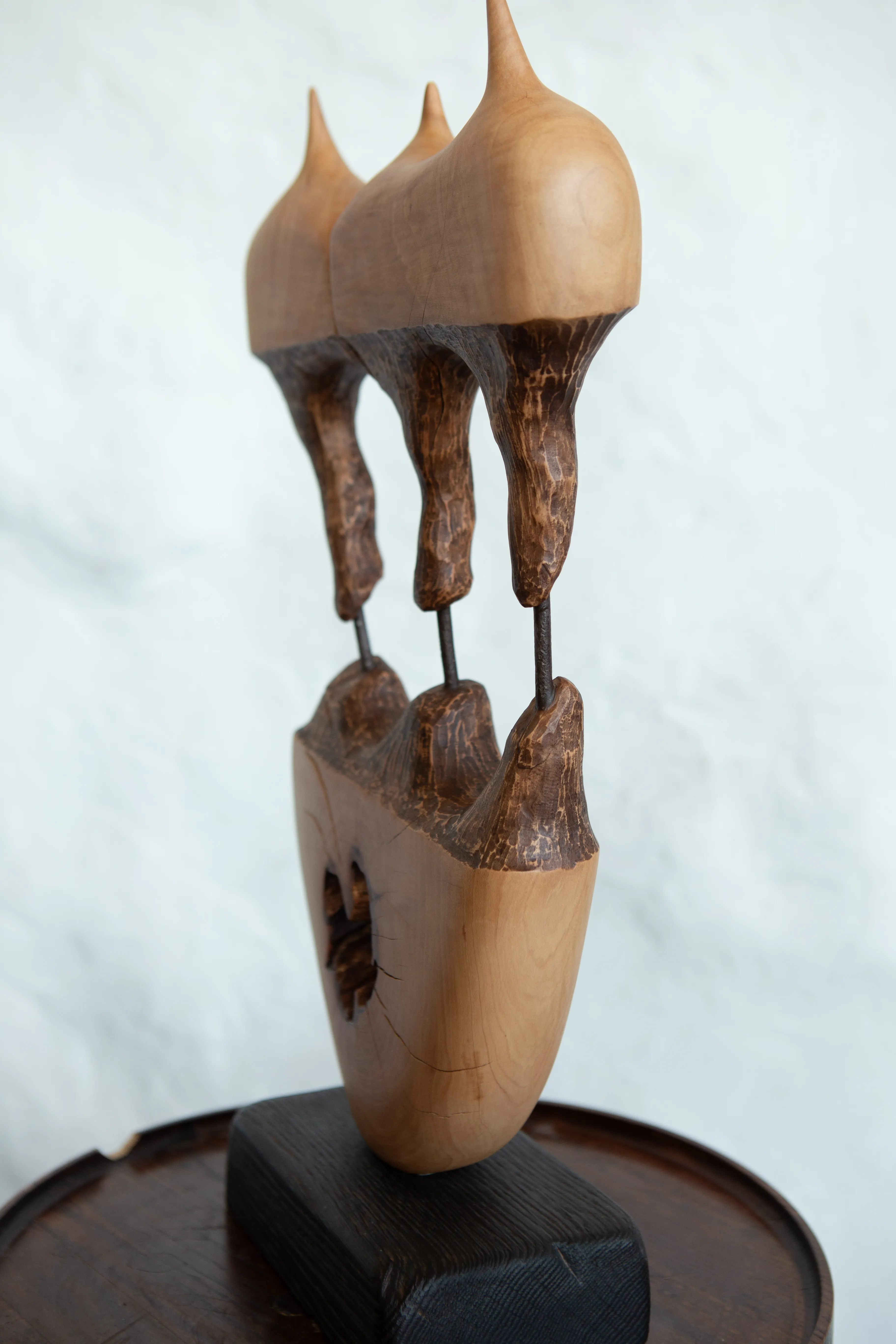 Image of Ерос та Танатос  by Andrii Hunka, size: 56*39*17, made of Дерево, метал, масло, Скульптура medium, from Львів  Photo 4 of 6.