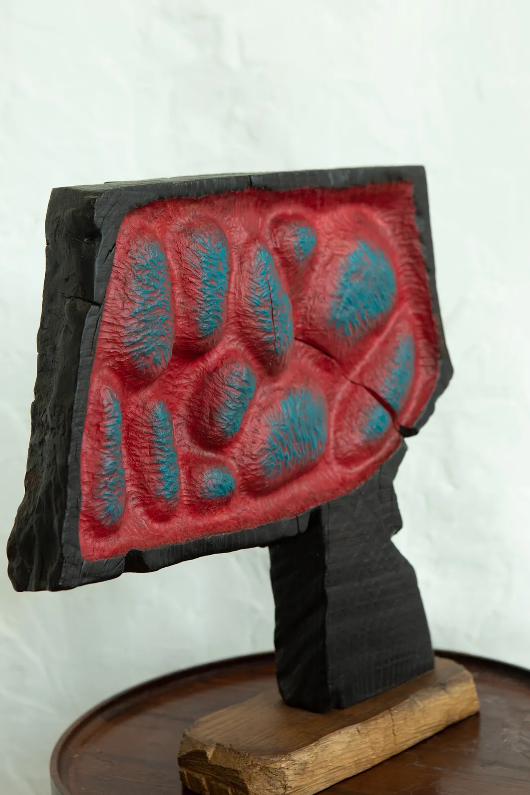 Image of Допитливість by Andrii Hunka, size: 36*36*9, made of Дерево, акрил, масловіск, Скульптура medium, from Львів Photo 5 of 5.