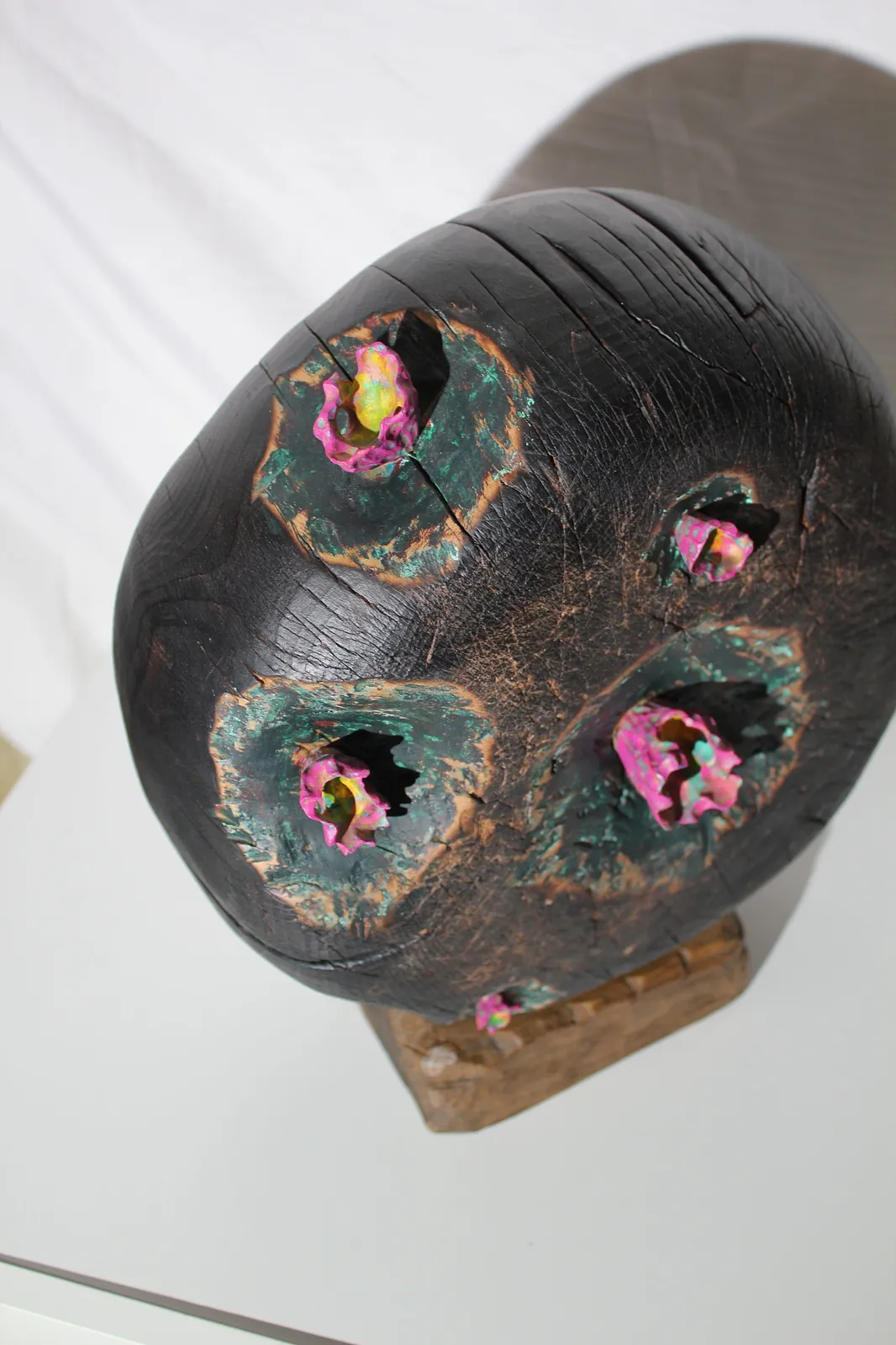 Image of Spring  by Andrii Hunka, size: 30*35*17cm, made of Wood,acrylic, oil, Скульптура medium, from Lviv, priced at $270 (≈ 12,380 грн) Photo 2 of 5.