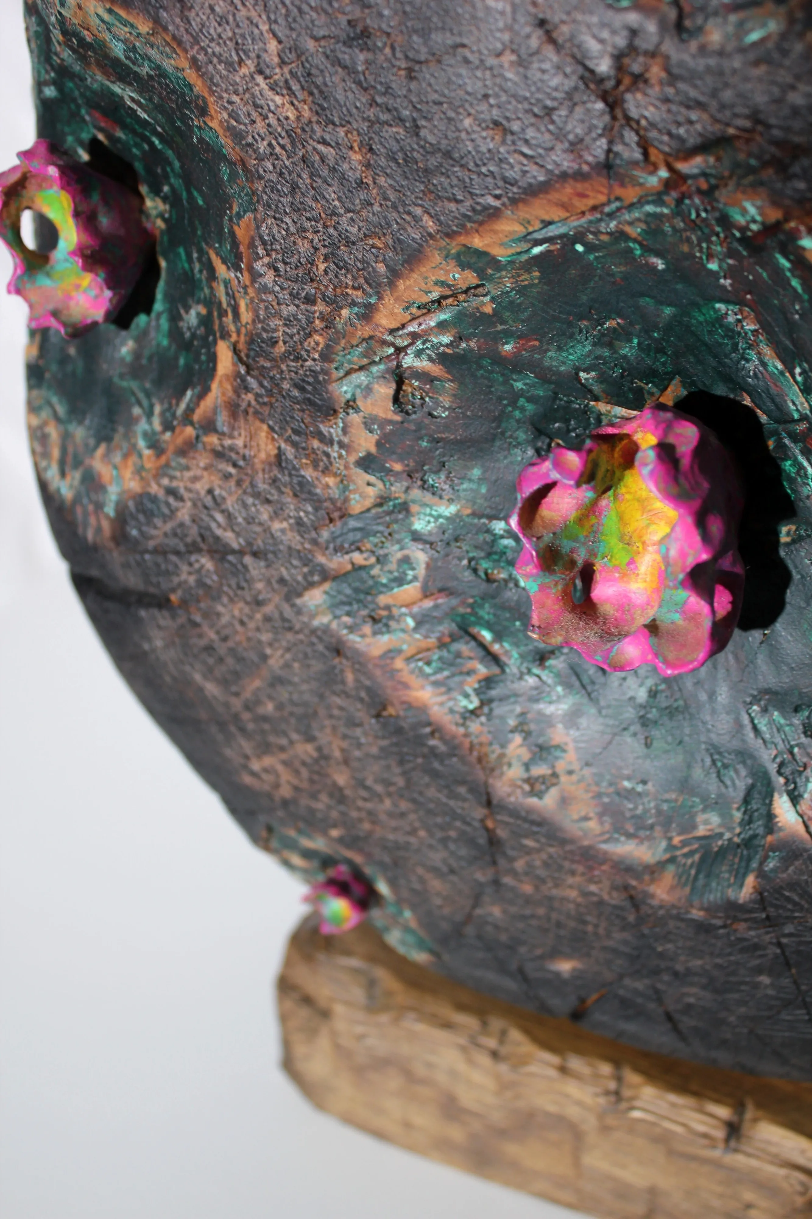 Image of Spring  by Andrii Hunka, size: 30*35*17cm, made of Wood,acrylic, oil, Скульптура medium, from Lviv, priced at $270 (≈ 12,380 грн) Photo 4 of 5.
