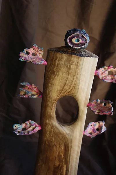 Зображення "Свідок весни" від Andrii Hunka, розмір: 38*20*5, матеріали: Дерево, акрил, натуральне масло, медіум: Скульптура, місто: Львів , ціна: $300 Фото 8 з 10.