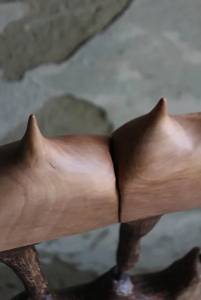 Зображення "Ерос та Танатос " від Andrii Hunka, розмір: 56*39*17, матеріали: Дерево, метал, масло, медіум: Скульптура, місто: Львів , серія: Annihilation, ціна: $450 Фото 3 з 11.