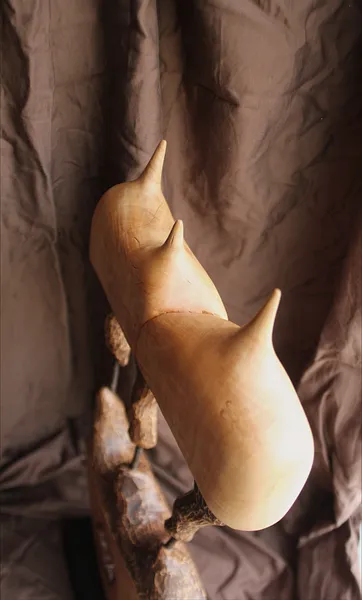 Зображення "Ерос та Танатос " від Andrii Hunka, розмір: 56*39*17, матеріали: Дерево, метал, масло, медіум: Скульптура, місто: Львів , серія: Annihilation, ціна: $450 Фото 7 з 11.